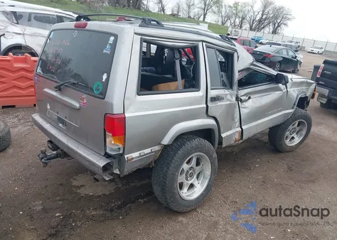 2000 Jeep Cherokee Sport из США, поврежденный, VIN 1J4FF48S3YL123298
